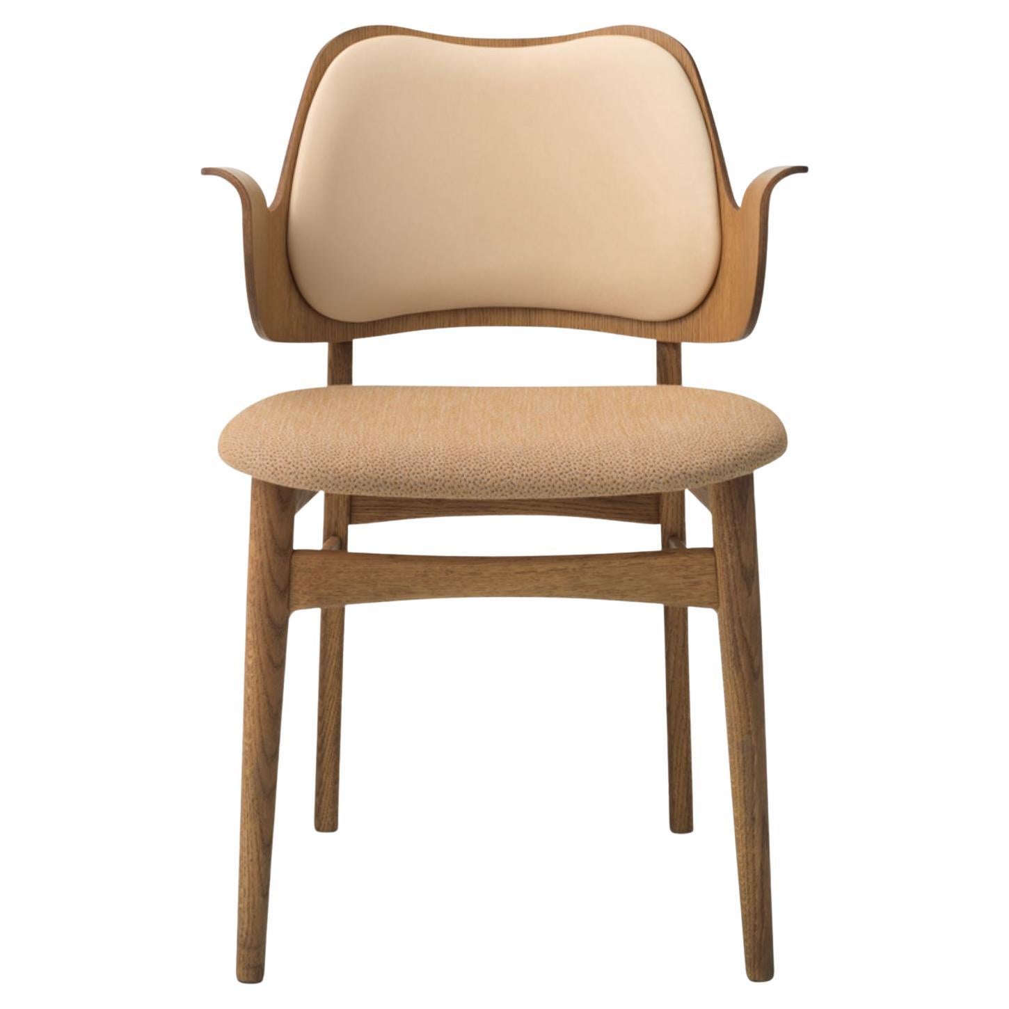 Gesture Lounge Chair Teak Sprinkles Nature Latte Teak by Warm Nordic For Sale