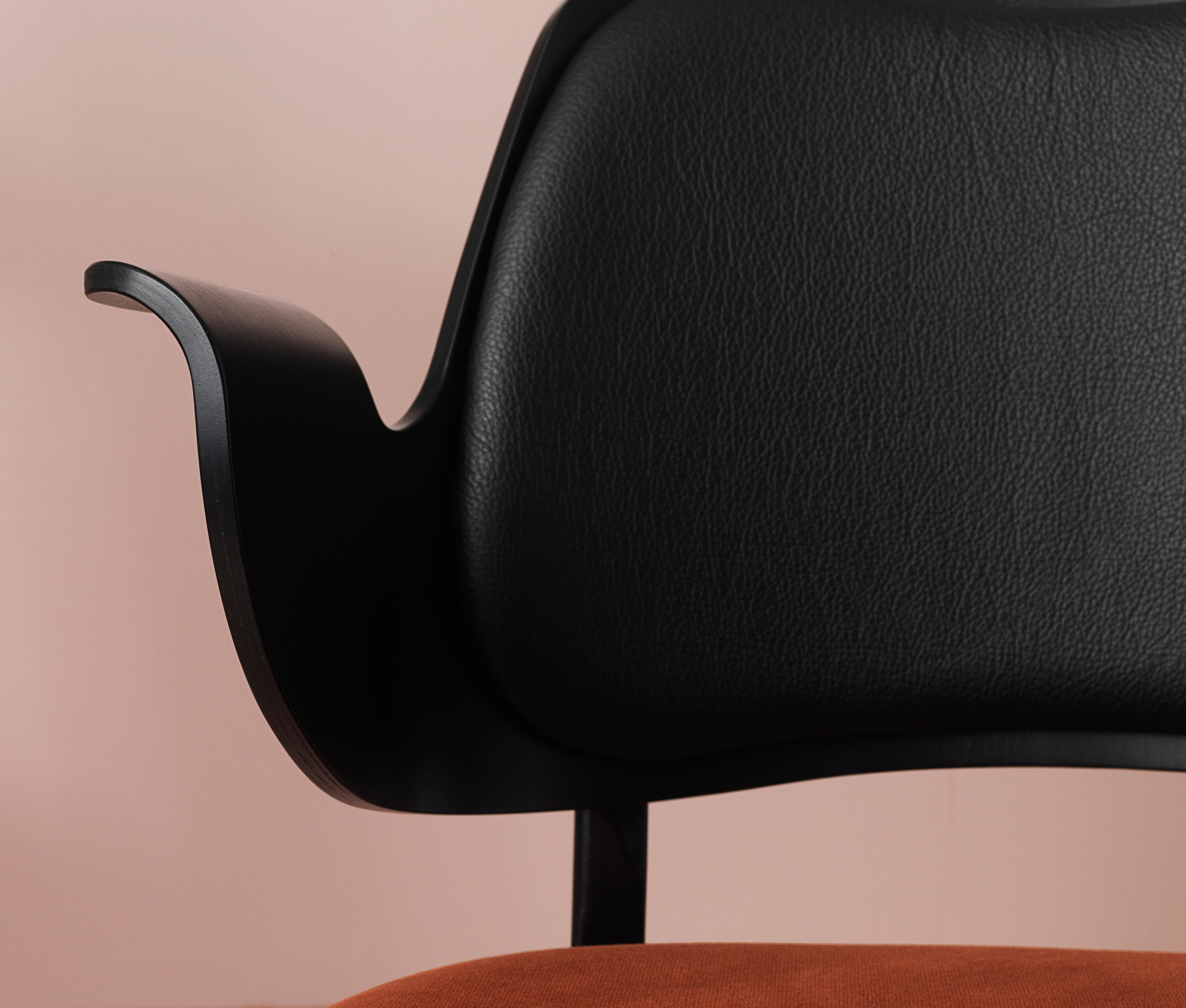 Gesture Chaise bicolore entièrement rembourrée en noir, par Hans Olsen pour Warm Nordic en vente 8