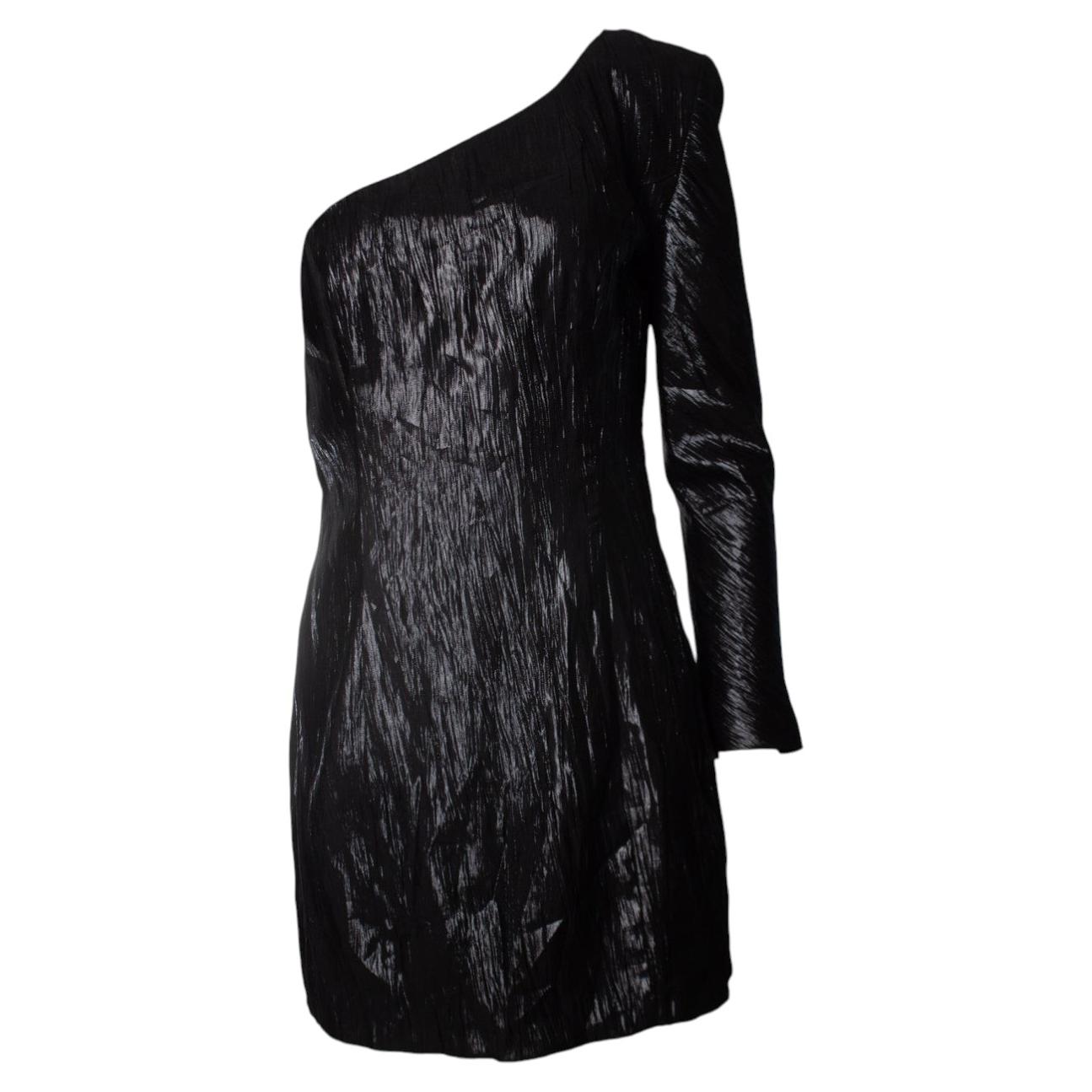 Gestuz, one sleeve dress in black