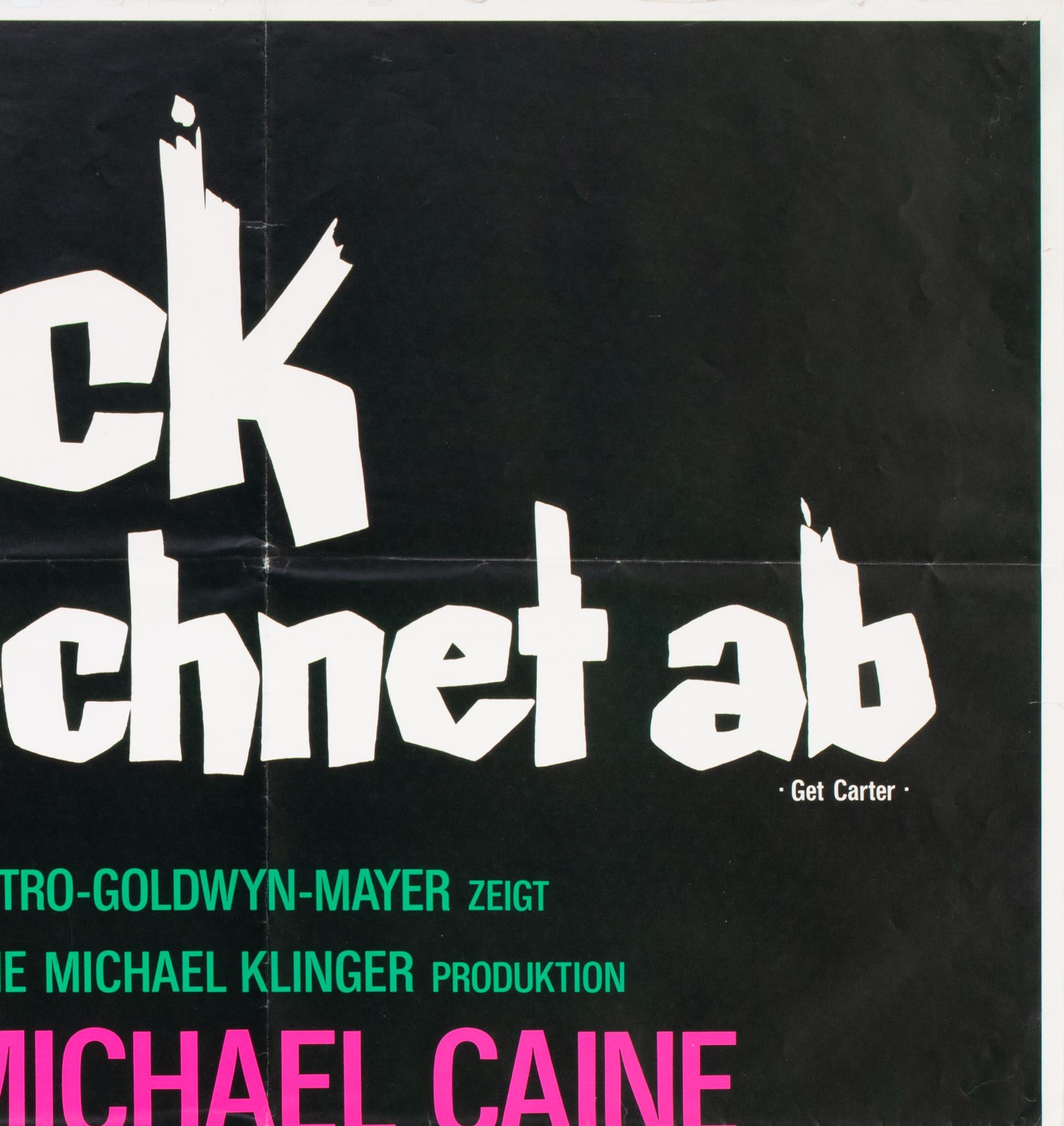 Paper Get Carter 1971 German A0 Film Movie Poster, Arnaldo Putzu