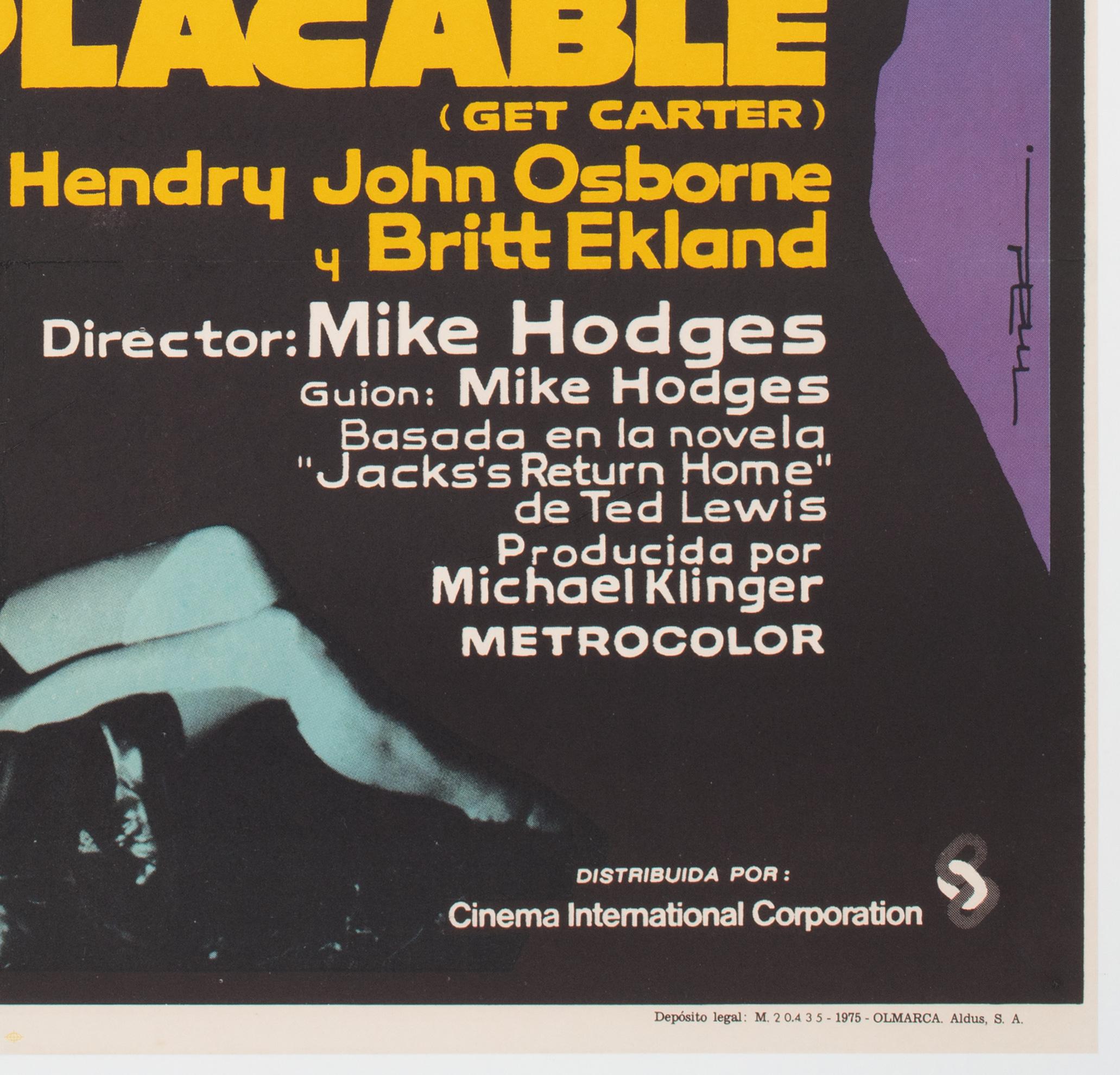 Get Carter 1971 Spanisch 1 Blatt Film Film Poster, Macario Gomez im Angebot 3