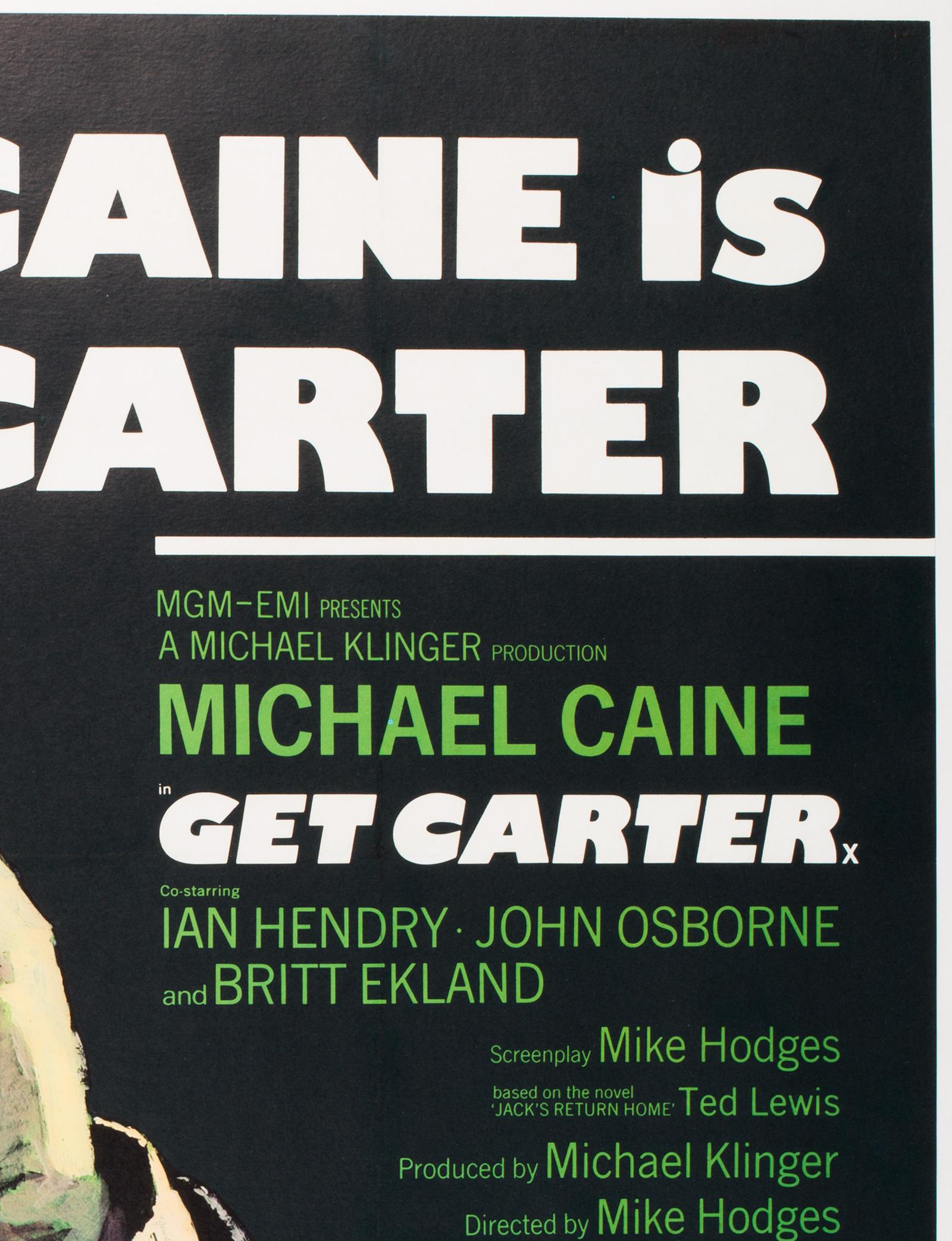 Get Carter Original UK Film Poster, 1971, Arnaldo Putzu In Excellent Condition In Bath, Somerset