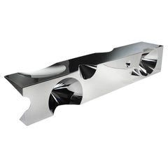 Sparisci! Panchina in acciaio inox lucidato a specchio di Barberini & Gunnell
