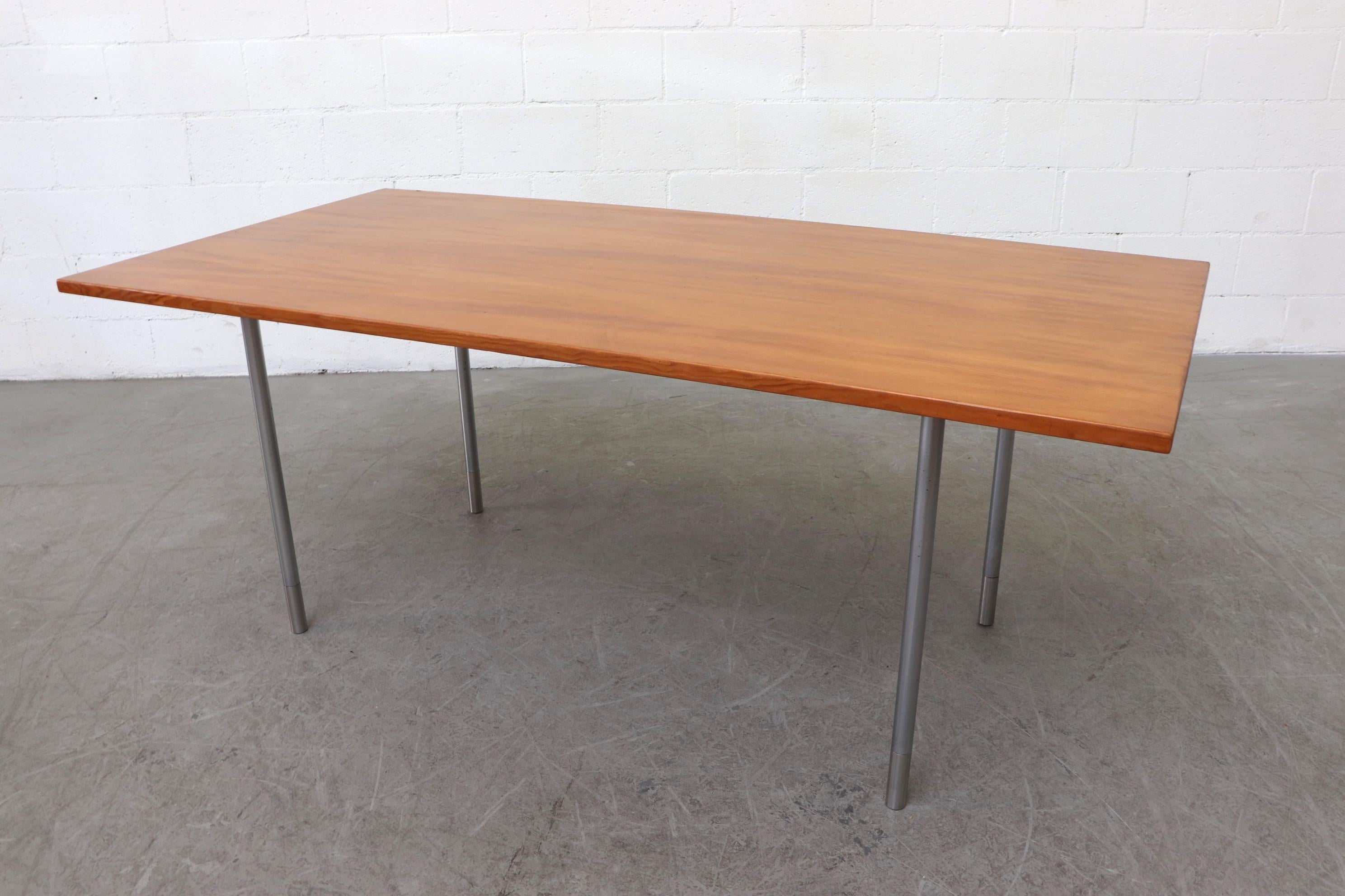Mid-Century Modern GETAMA Oregon Pine Dining or Conference Table