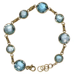 Getana & Co. 14KY Blue Topaz Bracelet