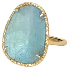 Getana & Co. Blue Apatite Diamond Ring