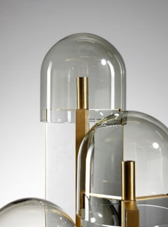 Lampe de bureau en verre Getano Sciolari, 1970