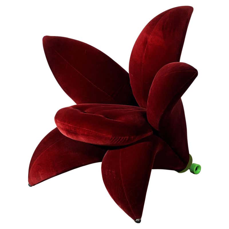 Edra Rose Chair in Velvet For Sale at 1stDibs | rose chair edra, edra ...