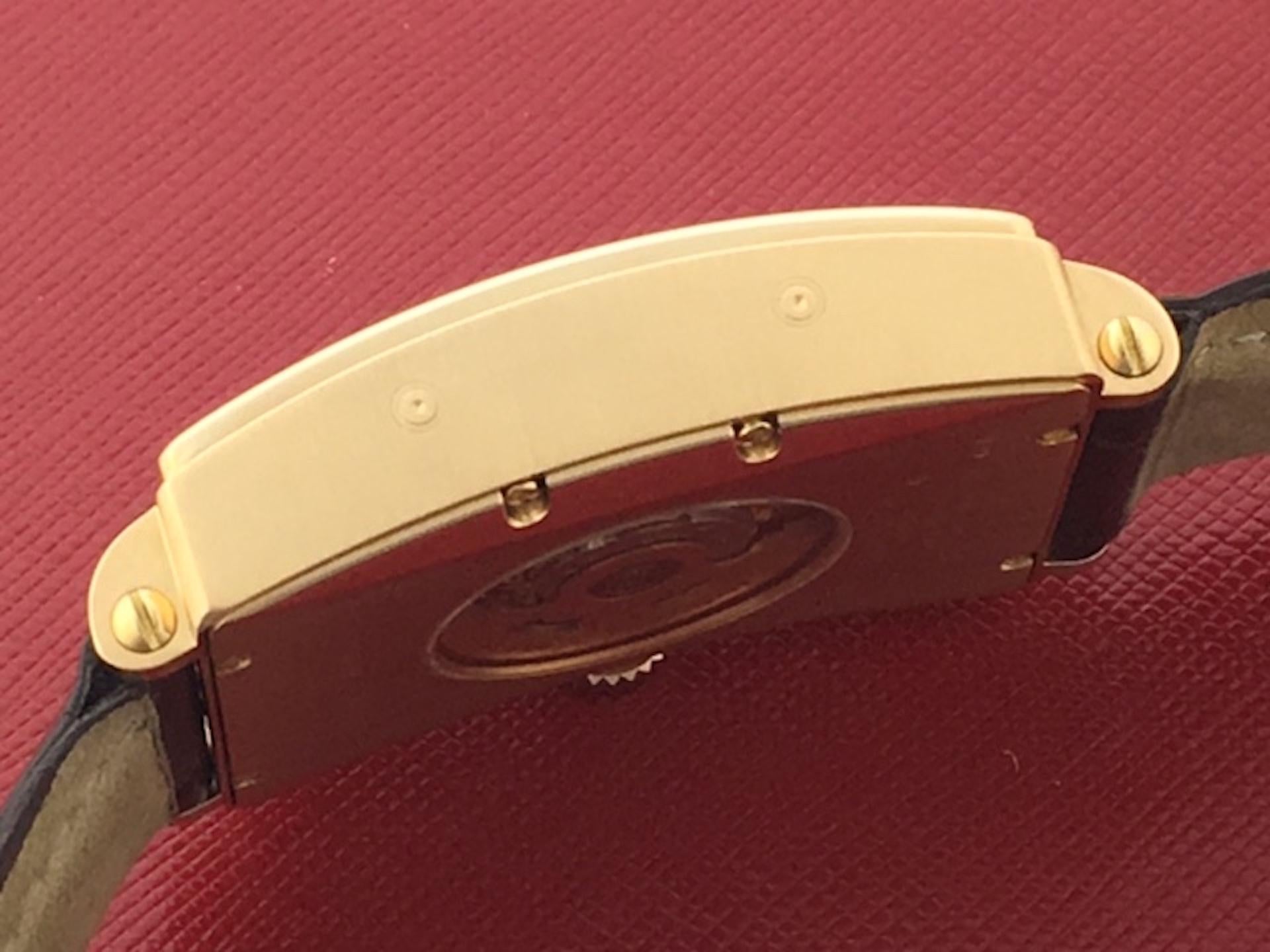 Gevril Yellow Gold Avenue of Americas Day Date Moonphase Automatic Wristwatch In New Condition In Dallas, TX