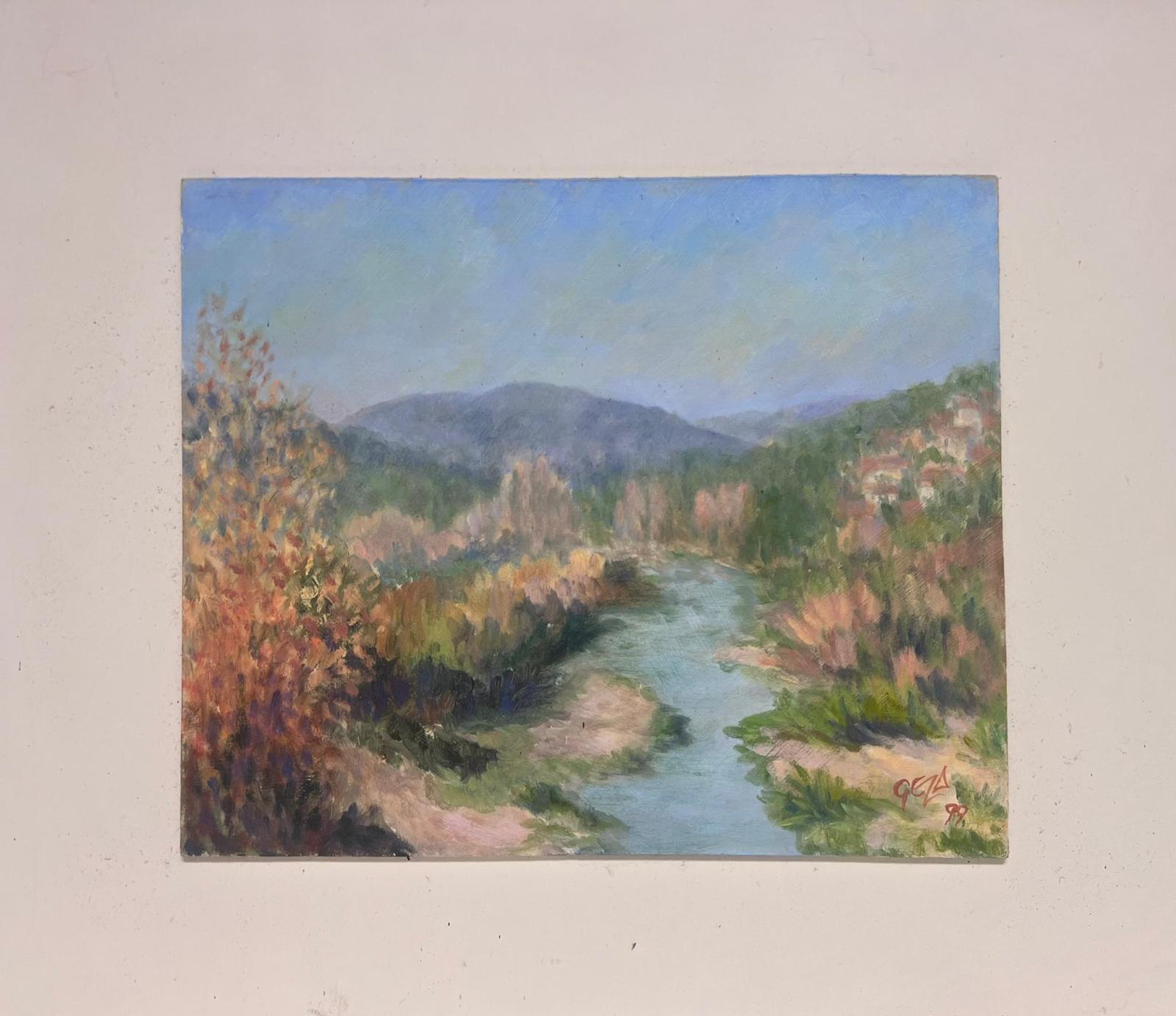 Landscape
signed by Geza Somerset-Paddon (British 20th century)
dated 98'
oil painting on board, stuck on board
overall board size: 16 x 18 inches
board: 10 x 12 inches
condition: overall very good
provenance: all the paintings we have by this