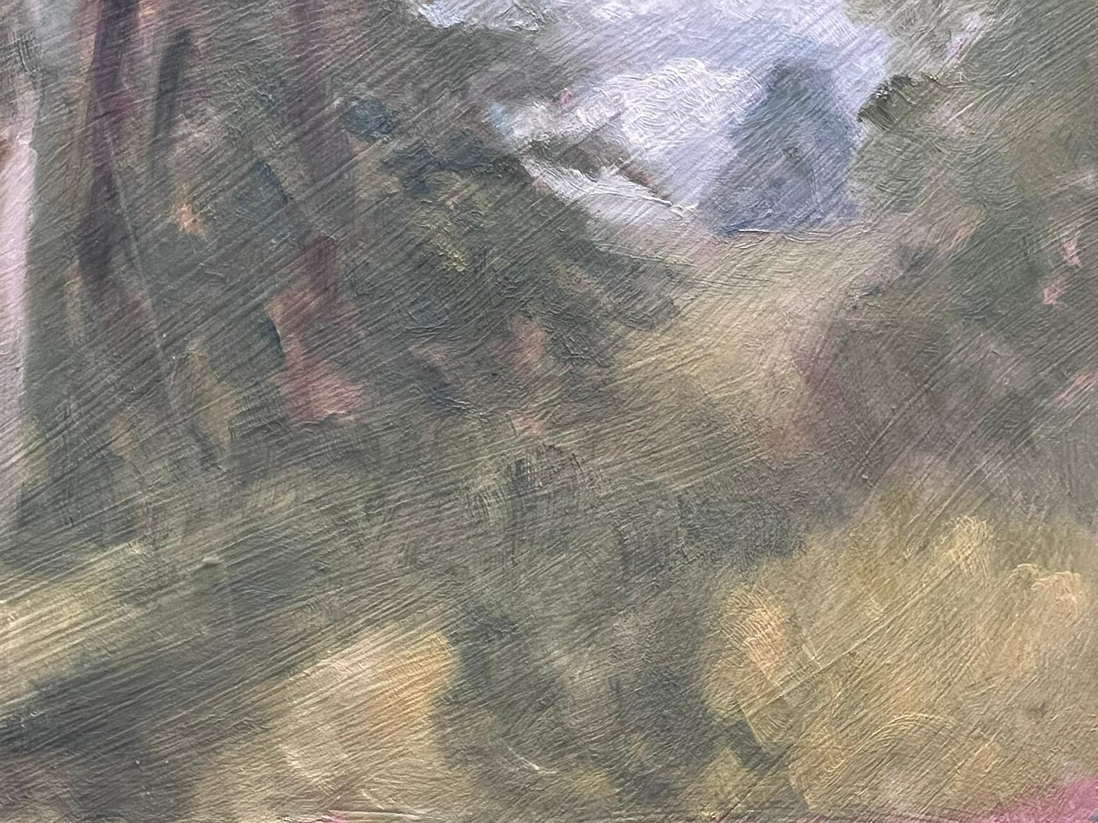 Landscape
by Geza Somerset-Paddon (British 20th century)
oil painting on board, unframed
size: 8.5 x 10 inches
condition: overall very good
provenance: all the paintings we have by this artist have come from their studio sale in England. 