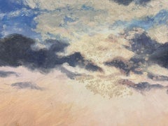 Brooding Clouds over Seascape Coastal Landscape British Impressionist Oil