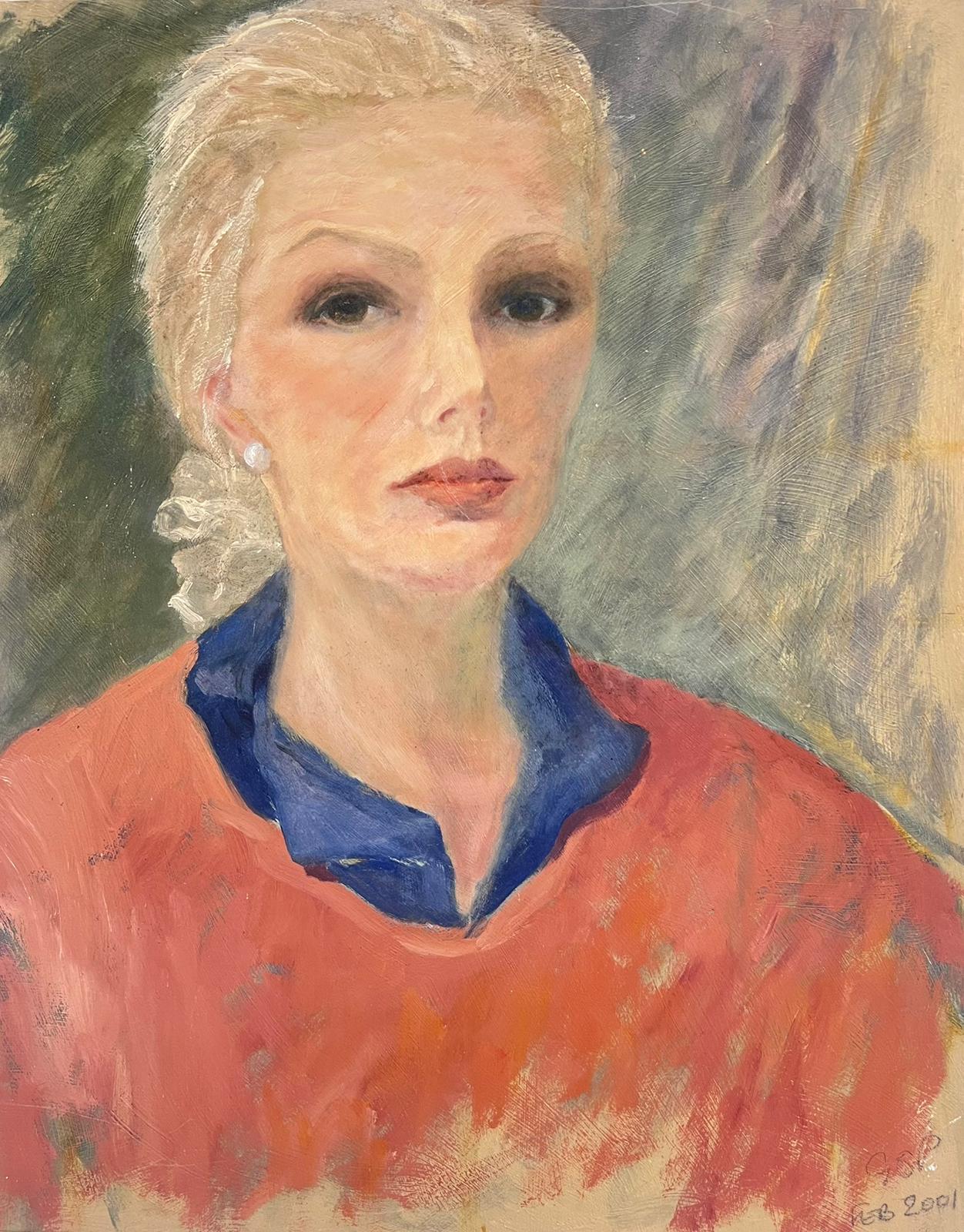 Portrait of a Lady
by Geza Somerset-Paddon (British contemporary)
signed oil on board, unframed
dated feb 2001
board: 20 x 16 inches
provenance: private collection, England
condition: good and sound condition