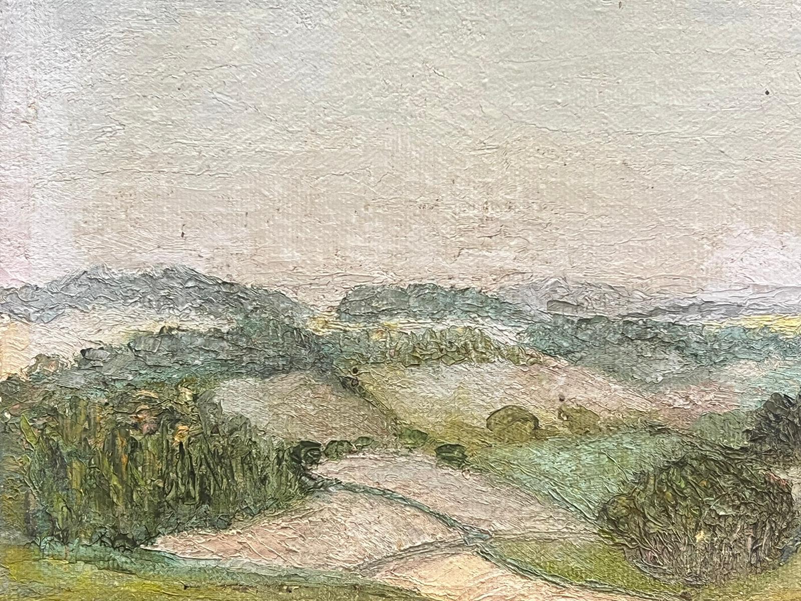 Landscape 
signed by Geza Somerset-Paddon (British 20th century)
dated 78'
oil painting on board, unframed
size: 7 x 10 inches
inscribed verso
condition: overall very good
provenance: all the paintings we have by this artist have come from their