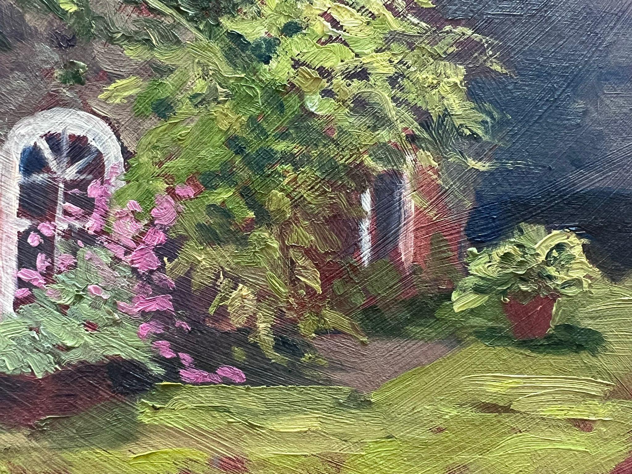 Garden View
by Geza Somerset-Paddon (British 20th century)
oil painting on board, unframed
size: 7 x 10 inches
condition: overall very good
provenance: all the paintings we have by this artist have come from their studio sale in England. 