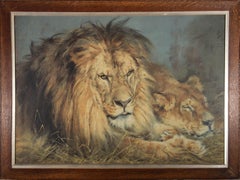 After Geza Vestagh (1866-1919) Chromolithograph, Pears Print, Repose