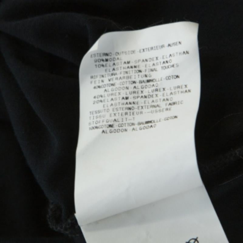 Nero GF Ferre - Top a collo alto in jersey con stampa pantera nera S in vendita