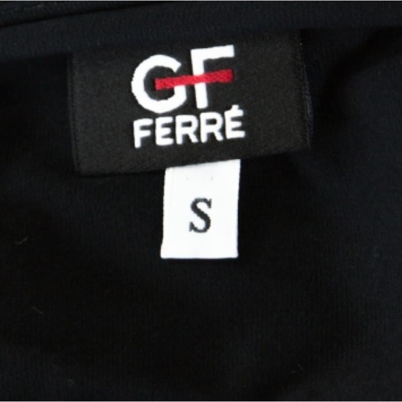 GF Ferre - Top a collo alto in jersey con stampa pantera nera S In condizioni buone in vendita a Dubai, Al Qouz 2
