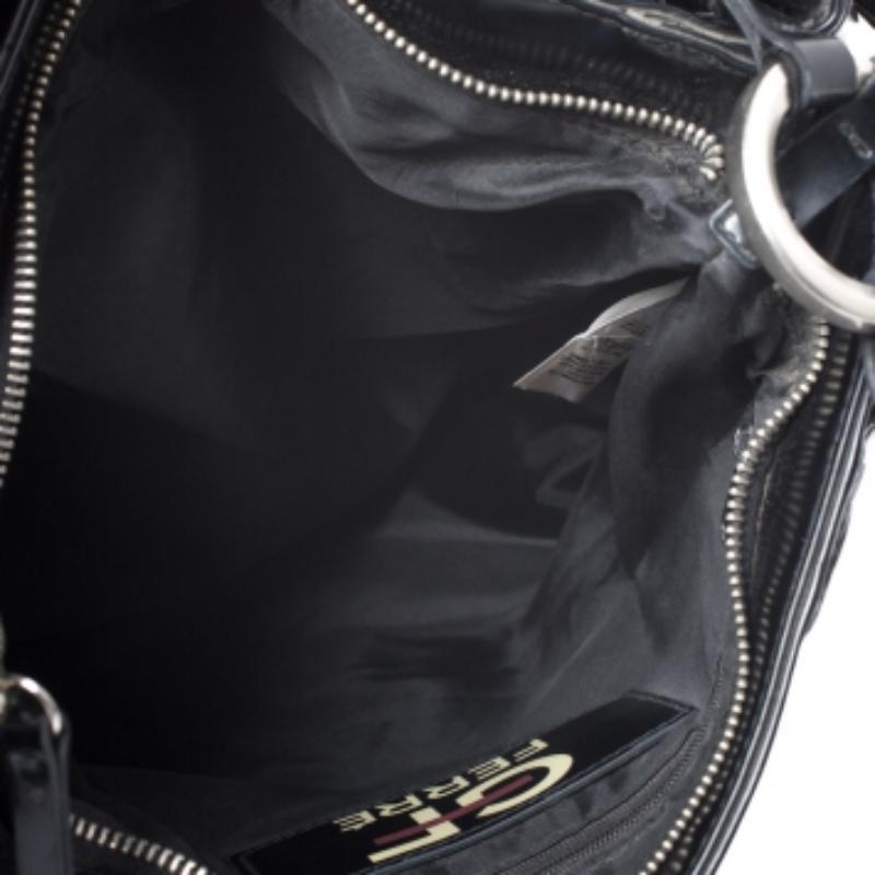 GF Ferre Nero Firma la Zip frontale Hobo in vendita 4