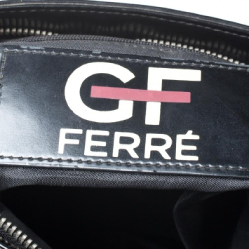GF Ferre Nero Firma la Zip frontale Hobo in vendita 5