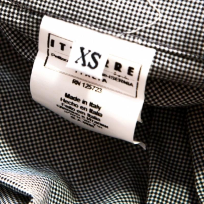 Donna GF Ferre Camicetta con dettaglio fiocco in cotone grigio e percalle XS in vendita