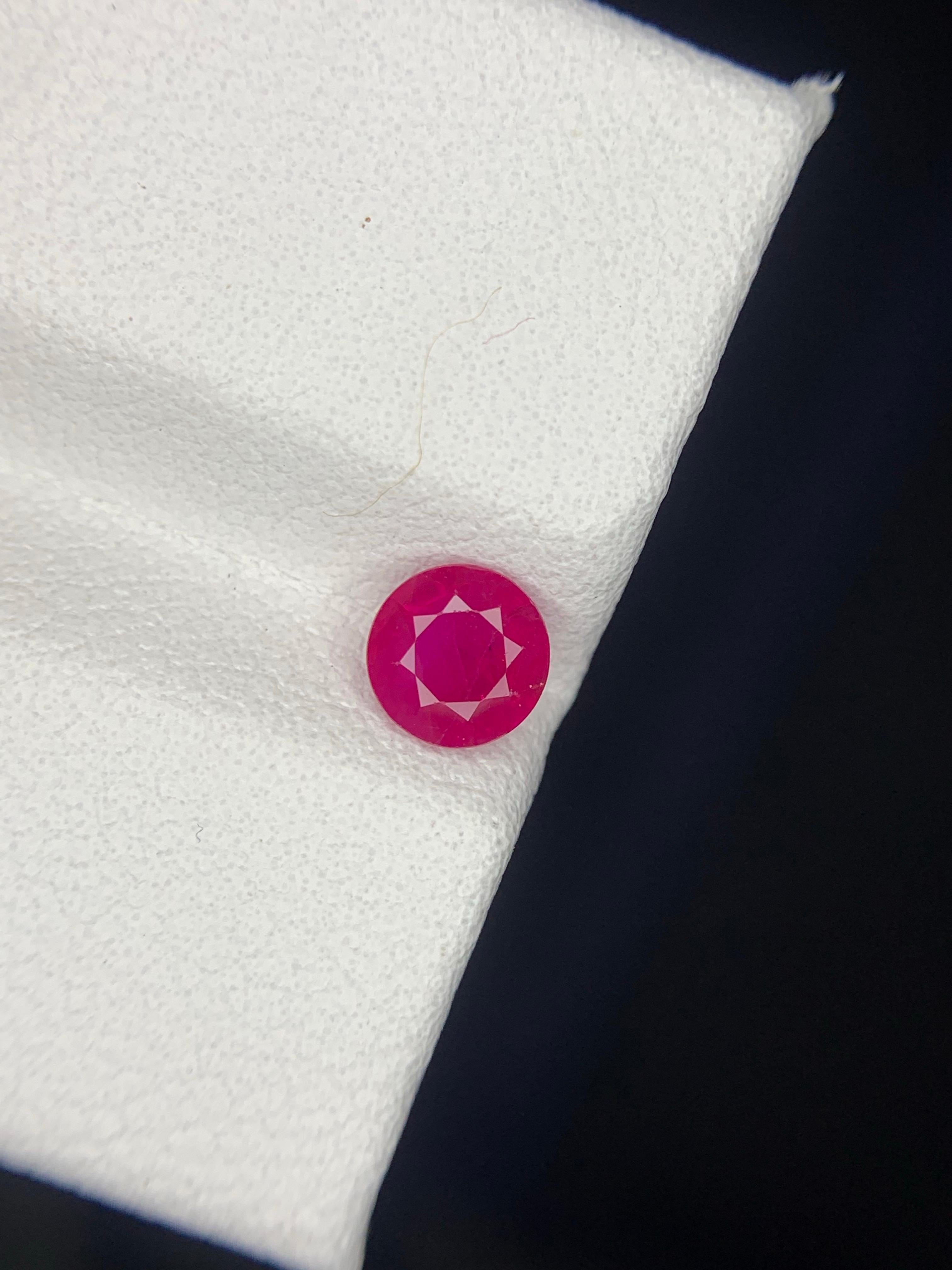 GFCO zertifiziert 0,57 Karat natürlichen losen burmesischen Rubin Oval Form Edelstein im Angebot 4