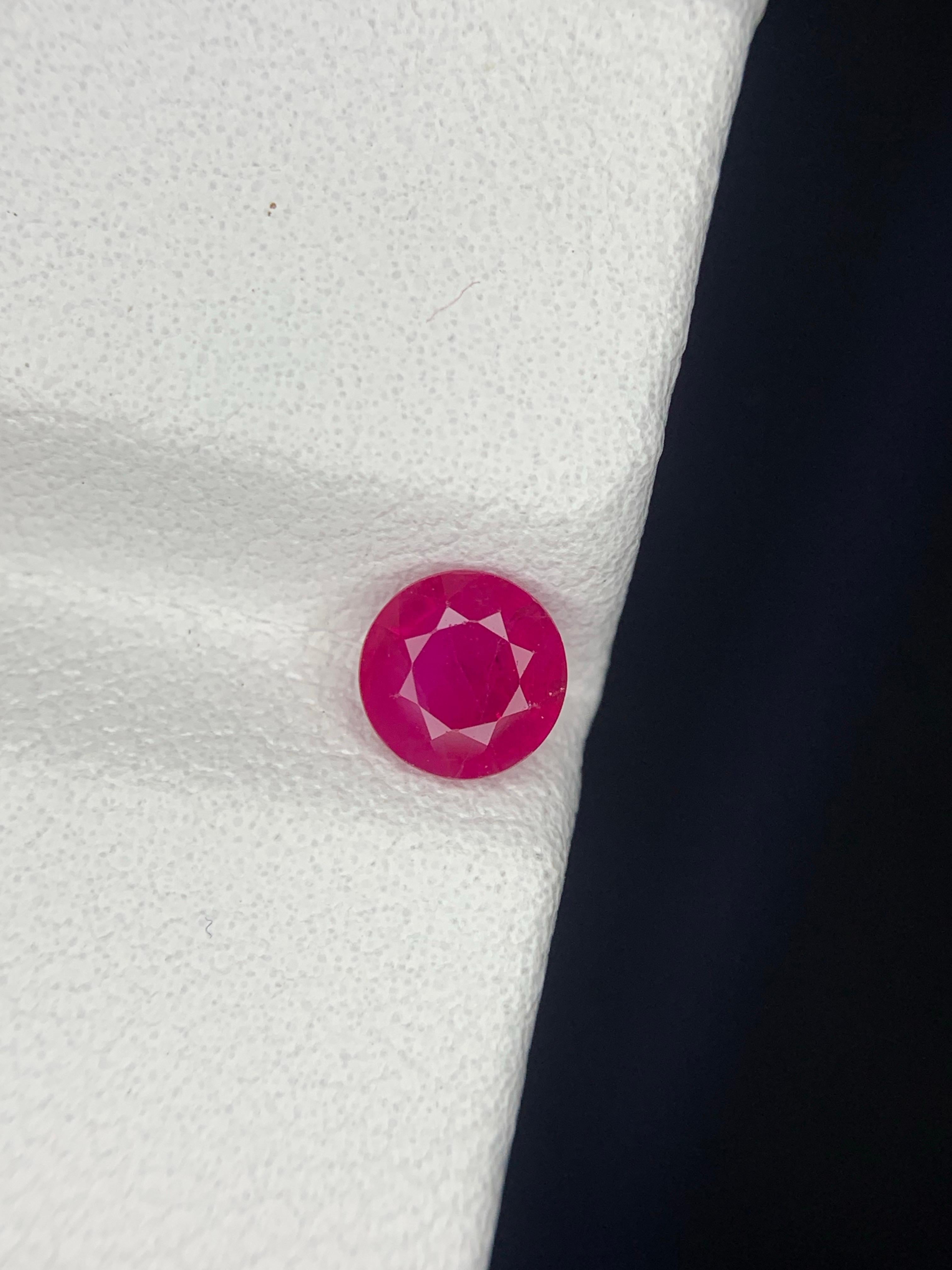 GFCO zertifiziert 0,57 Karat natürlichen losen burmesischen Rubin Oval Form Edelstein (Arts and Crafts) im Angebot