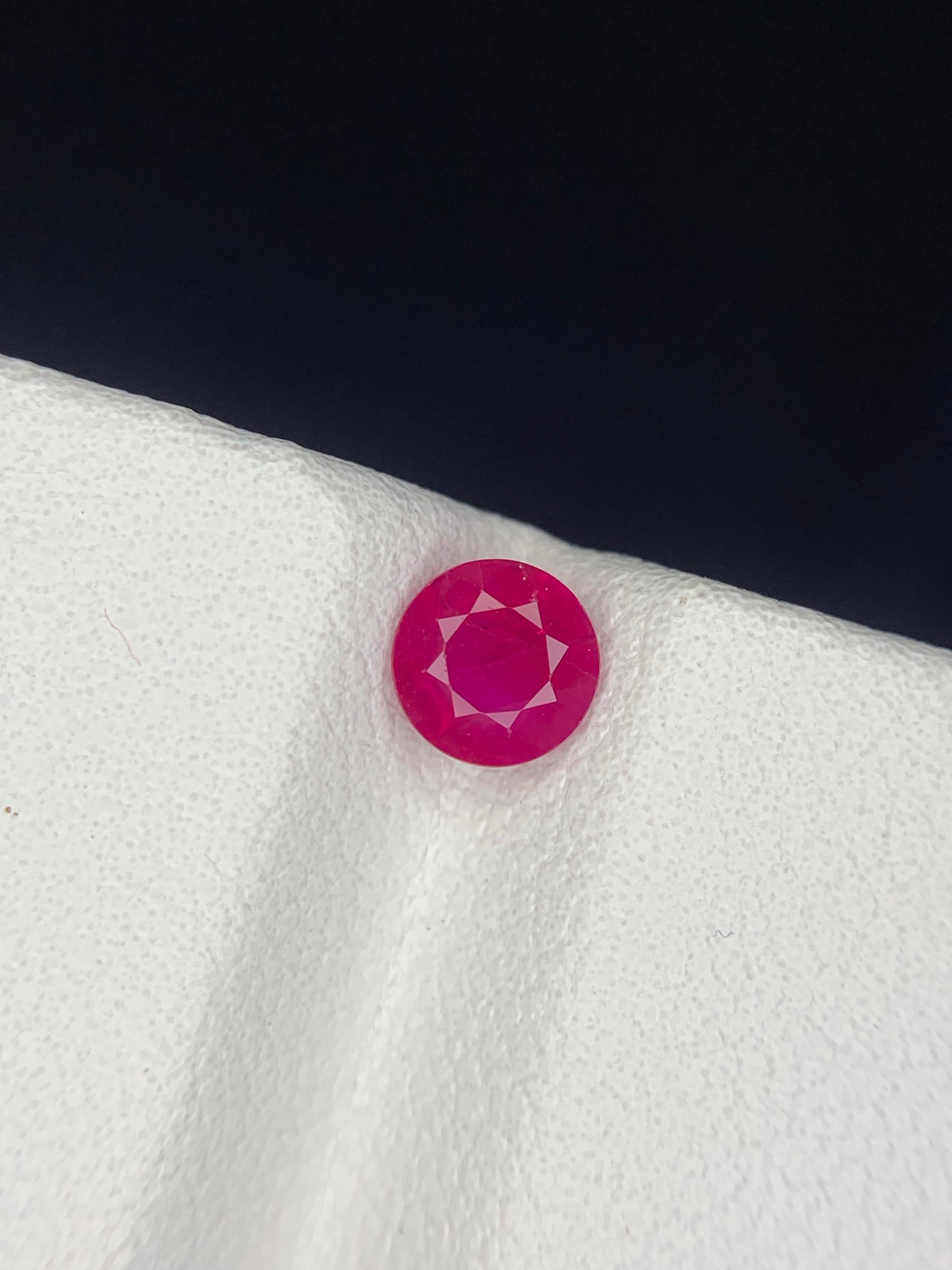 GFCO zertifiziert 0,57 Karat natürlichen losen burmesischen Rubin Oval Form Edelstein im Zustand „Neu“ im Angebot in Peshawar, PK