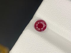 GFCO Certified 0.69 Carat Natural Loose Ruby Gemstone From Mozambique