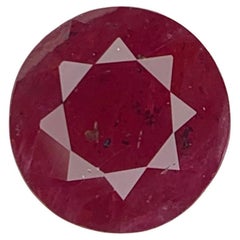 GFCO Certified 0.69 Carat Natural Loose Ruby Gemstone From Mozambique