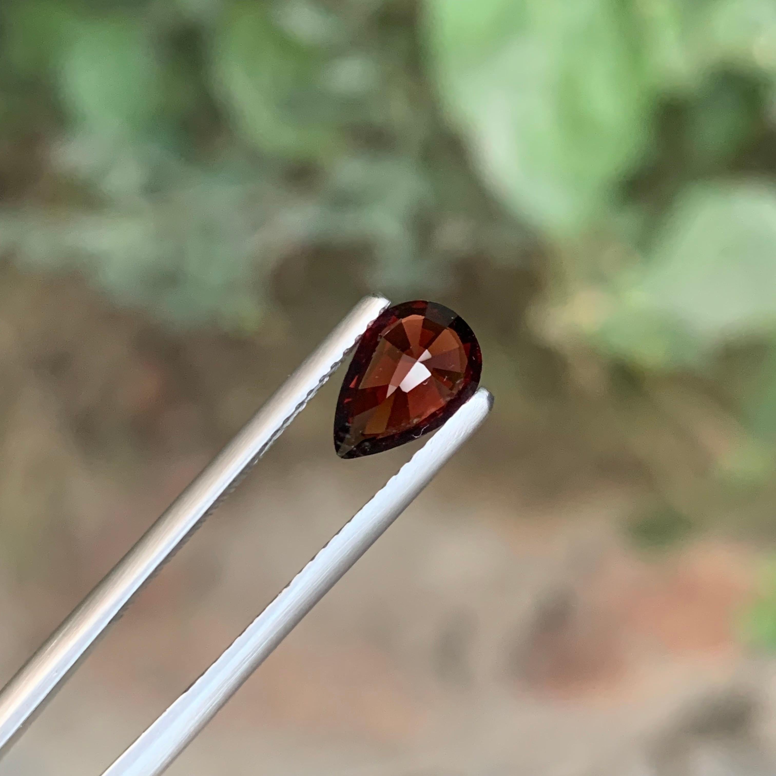 GFCO zertifiziert 1,20 Karat natürlichen losen roten Spinell Birne Form Edelstein im Angebot 6