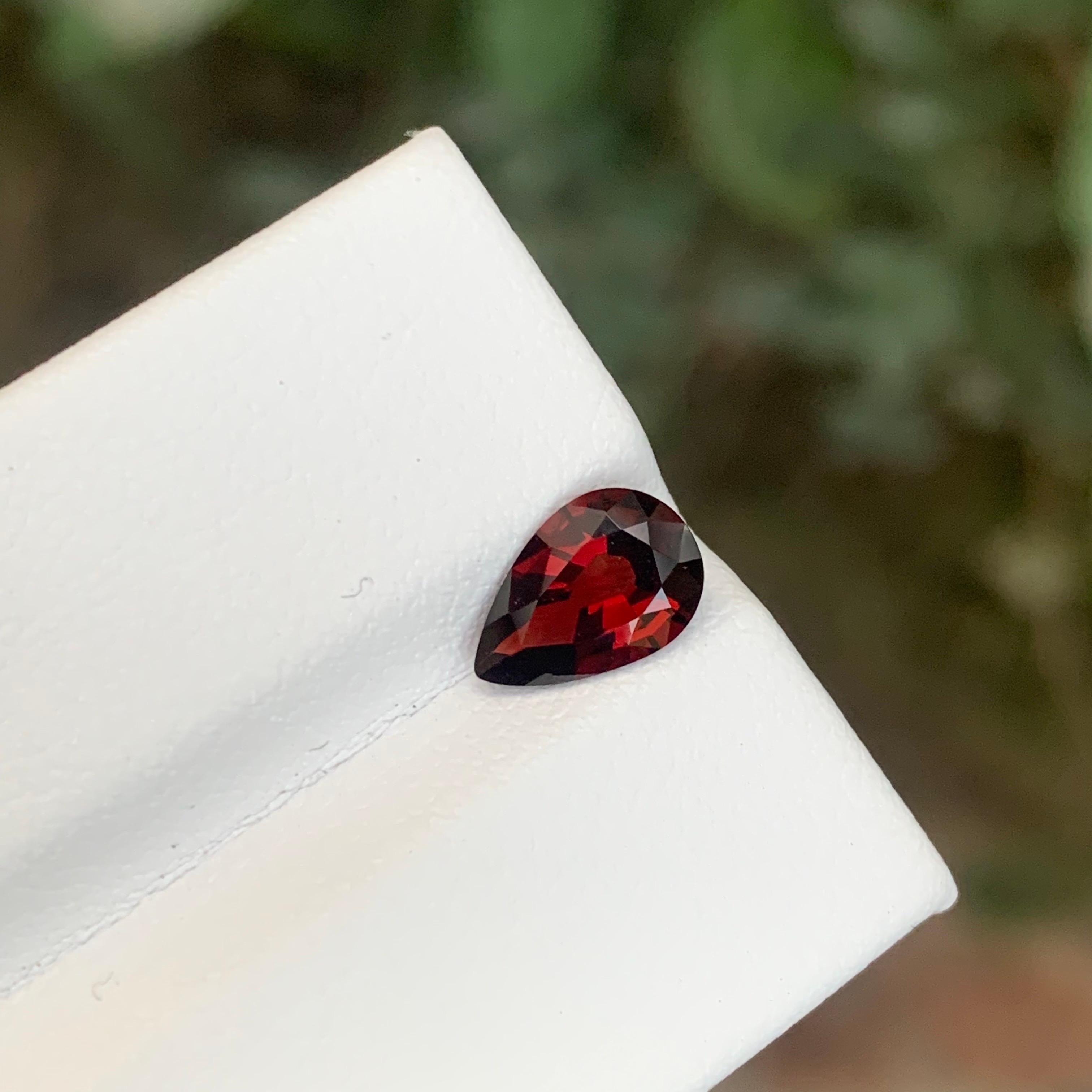 GFCO zertifiziert 1,20 Karat natürlichen losen roten Spinell Birne Form Edelstein im Angebot 3