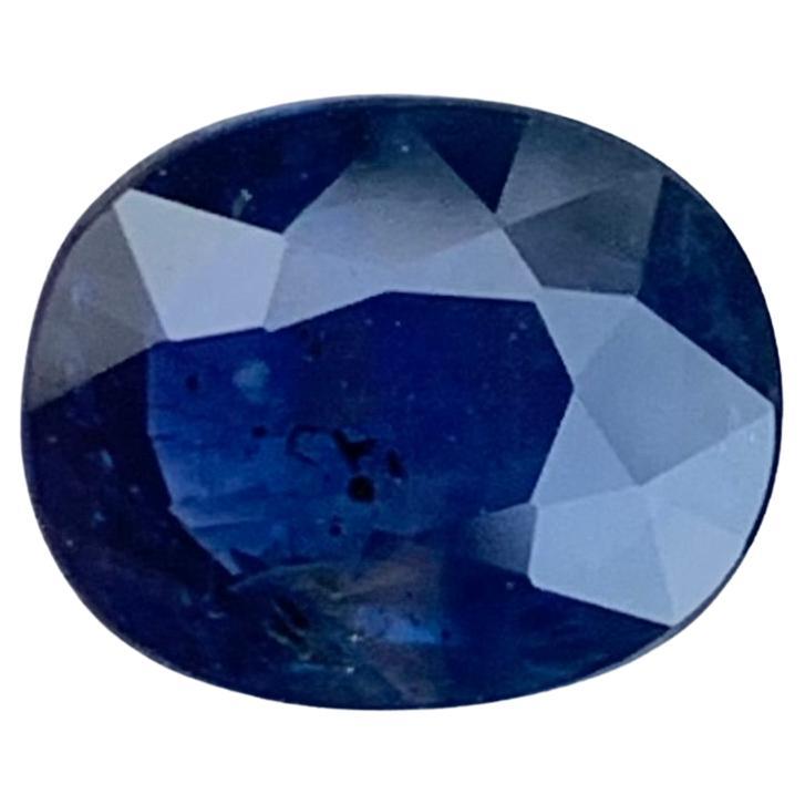 GFCO Certified 1.55 Carat Natural Loose Blue Sapphire Gemstone From Madagascar