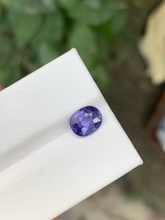 GFCO Certified 1.51 Carat Natural Loose Sapphire Oval Shape Gemstone