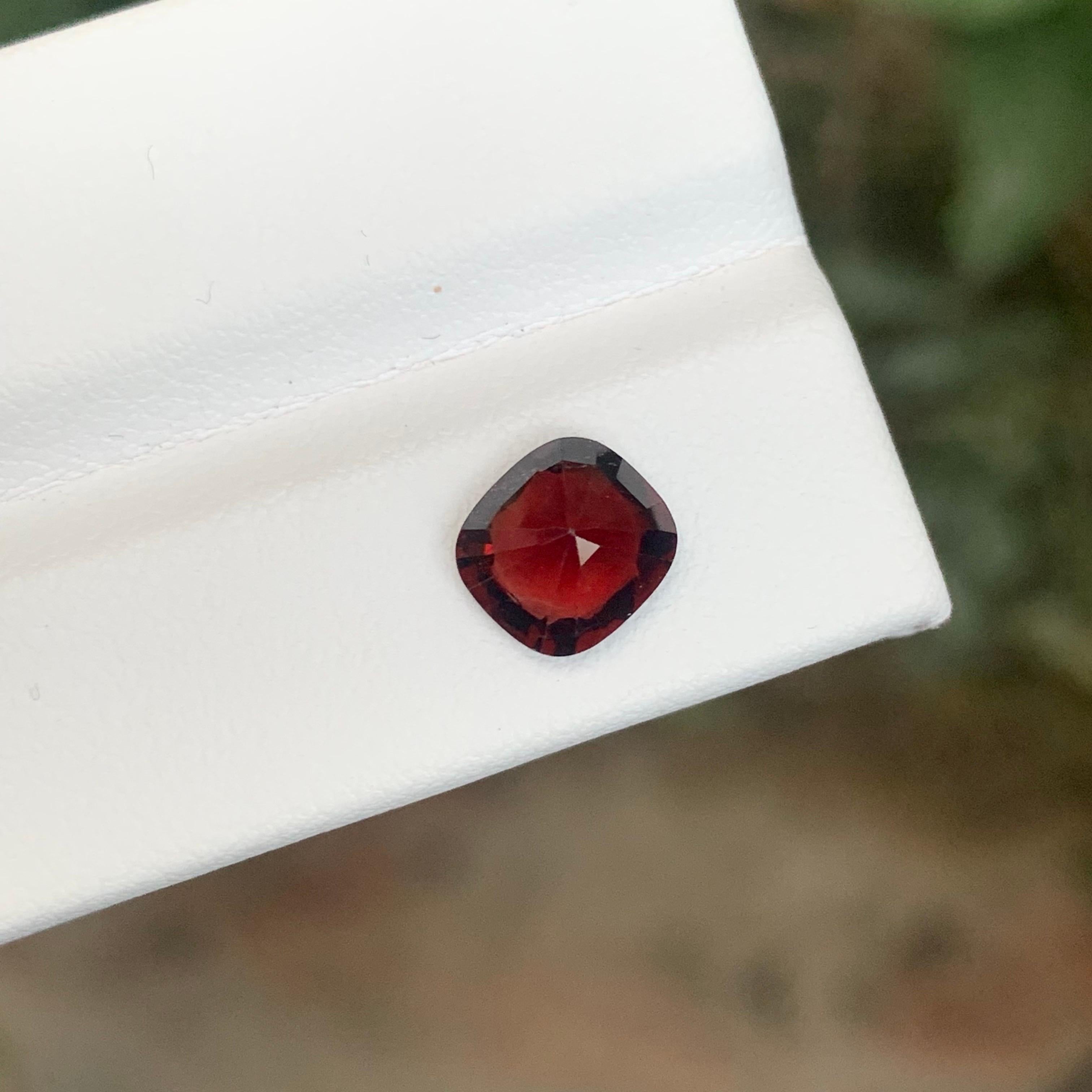 Arts and Crafts GFCO Certified 1.78 Carat Natural Loose Burmese Red Spinel Gemstone For Sale