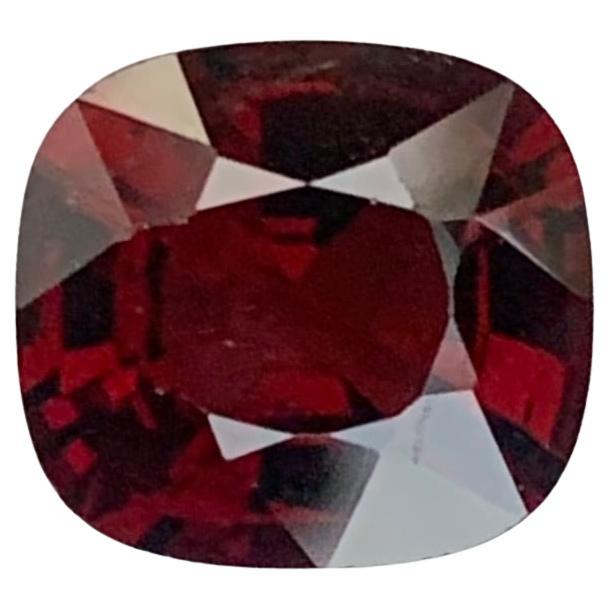 GFCO Certified 1.78 Carat Natural Loose Burmese Red Spinel Gemstone For Sale