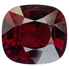 GFCO Certified 1.78 Carat Natural Loose Burmese Red Spinel Gemstone
