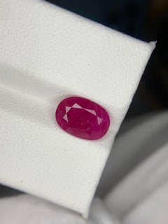GFCO Certified 2.55 Carat Natural Loose Ruby Gemstone From Mozambique, Africa