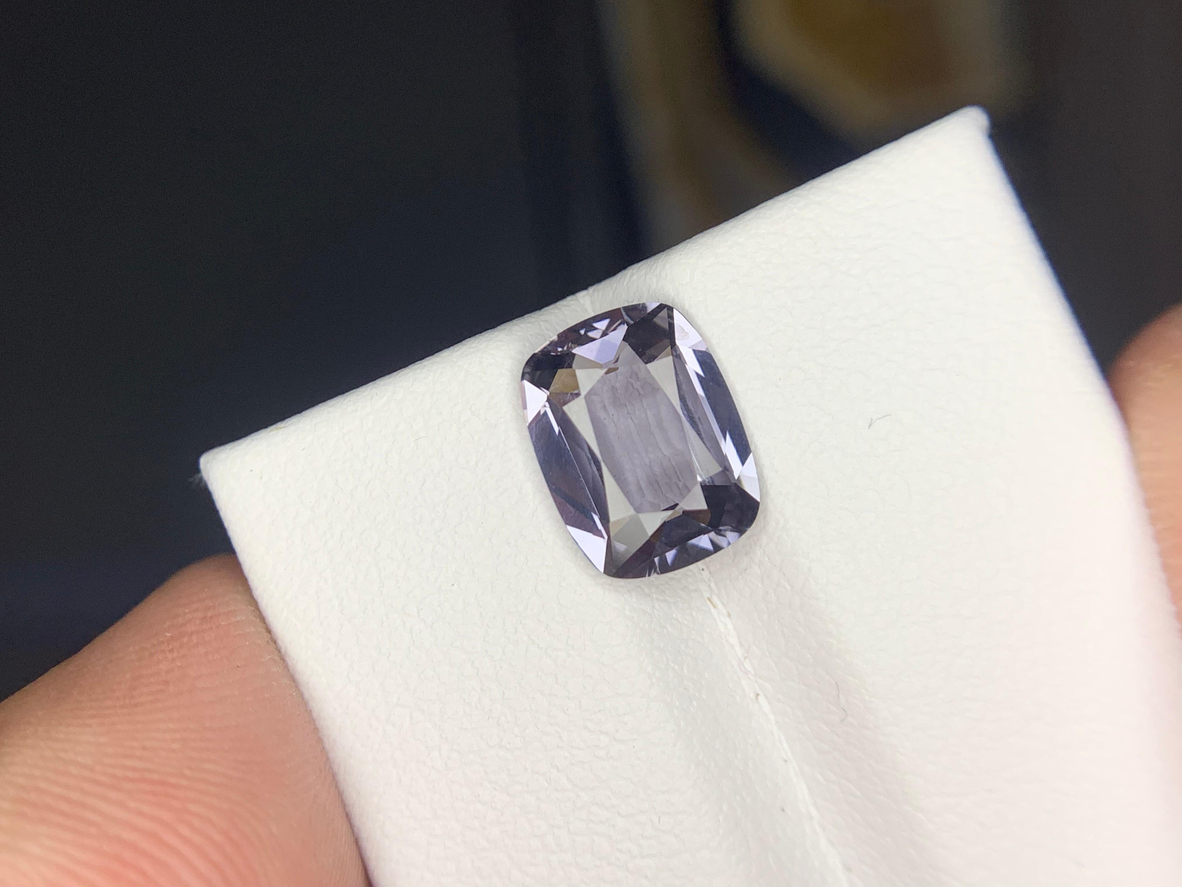 GFCO-zertifizierte 2,56 Karat natürliche lose grau blau Spinell aus Myanmar Mine im Angebot 5