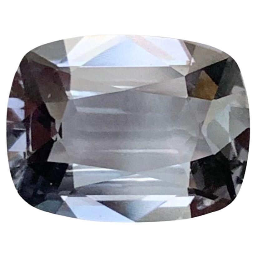 GFCO Certified 2.56 Carat Natural Loose Grey Blue Spinel From Myanmar Mine