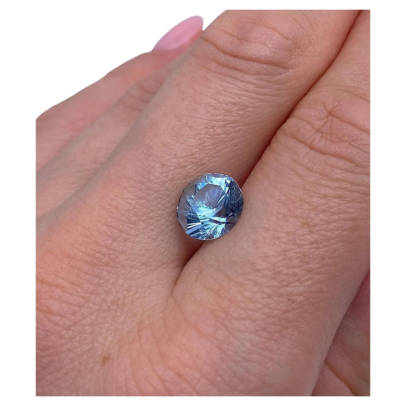 GFCO Certified 2.90Ct Natural Aquamarine gemstone, Oval Fancy cut, Madagascar