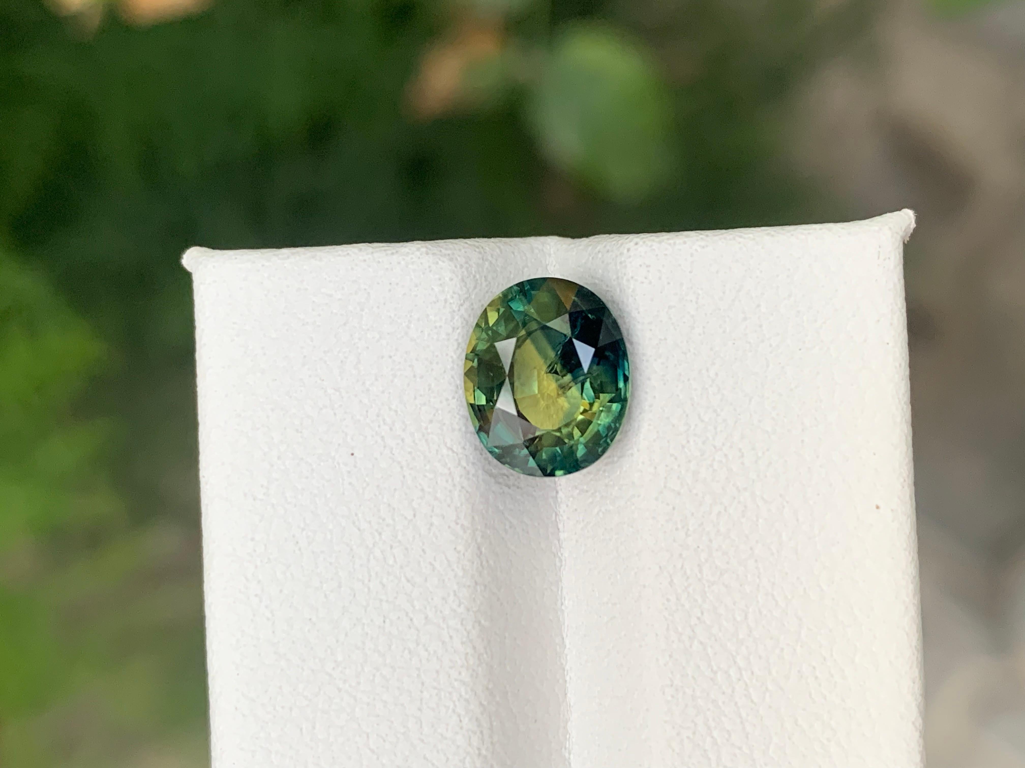 GFCO Certified 3.19 Carat Natural Loose Parti Sapphire From Madagascar Africa en vente 4