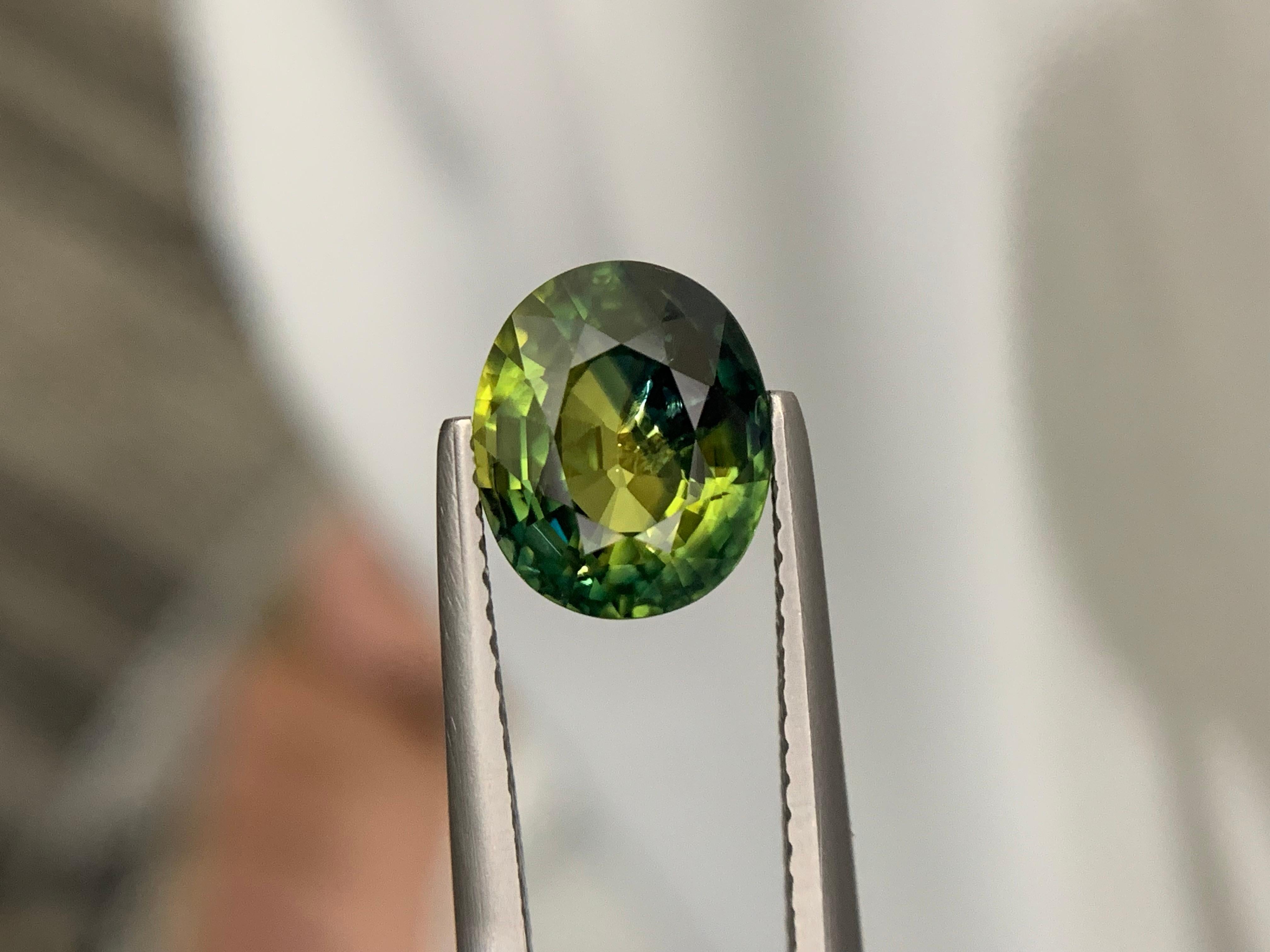 GFCO Certified 3.19 Carat Natural Loose Parti Sapphire From Madagascar Africa en vente 7