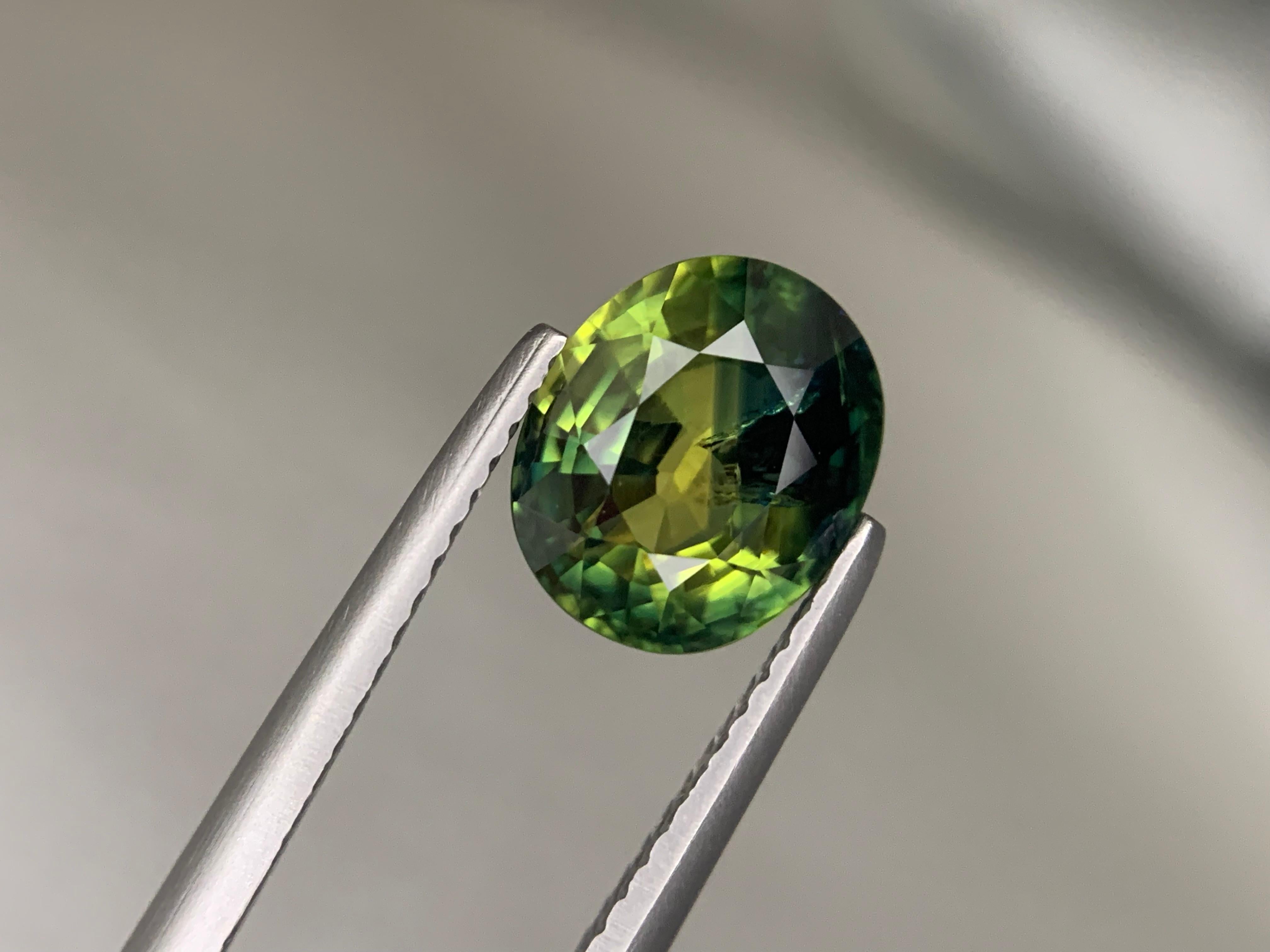 GFCO Certified 3.19 Carat Natural Loose Parti Sapphire From Madagascar Africa en vente 10