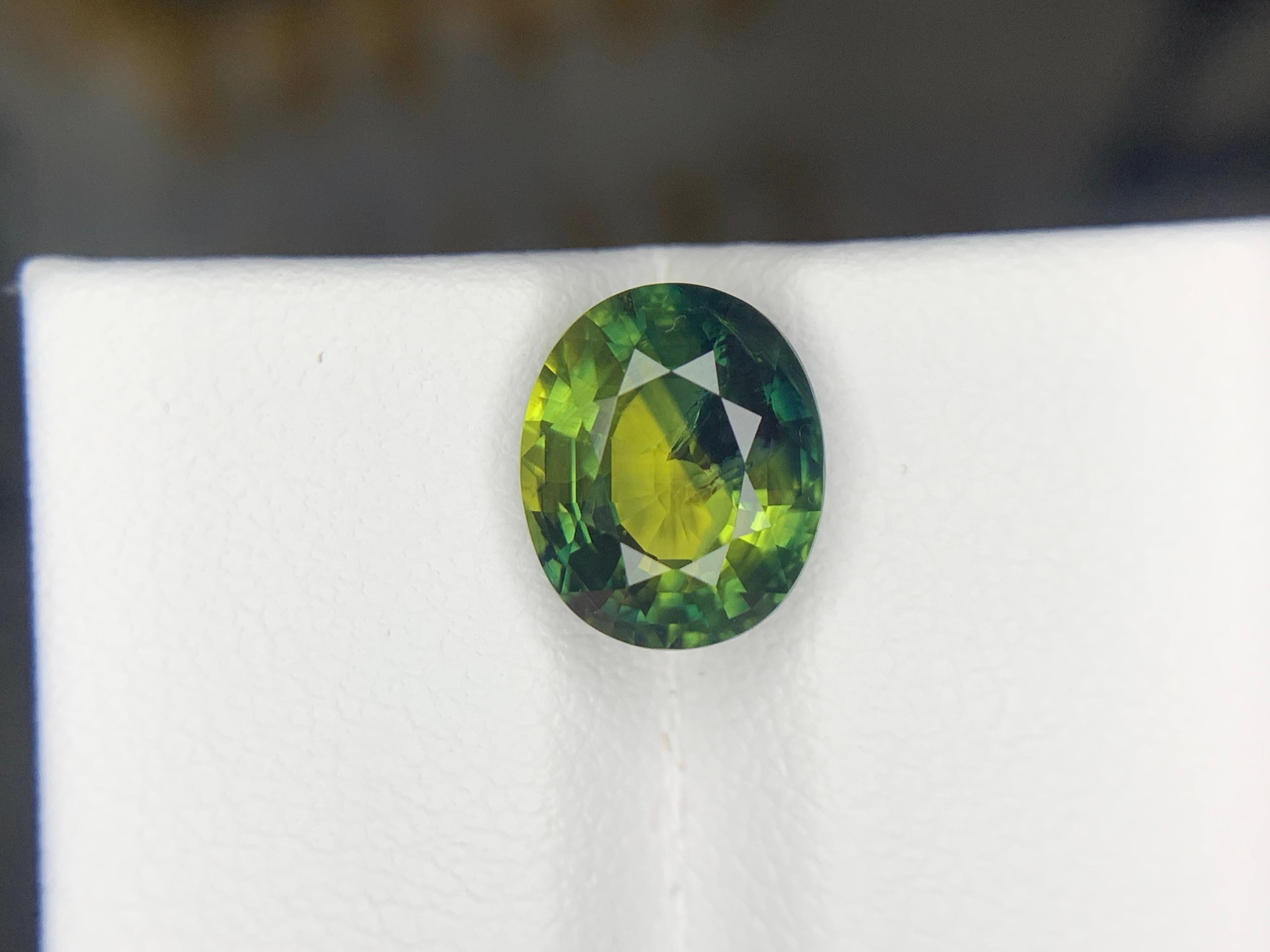 GFCO Certified 3.19 Carat Natural Loose Parti Sapphire From Madagascar Africa en vente 11