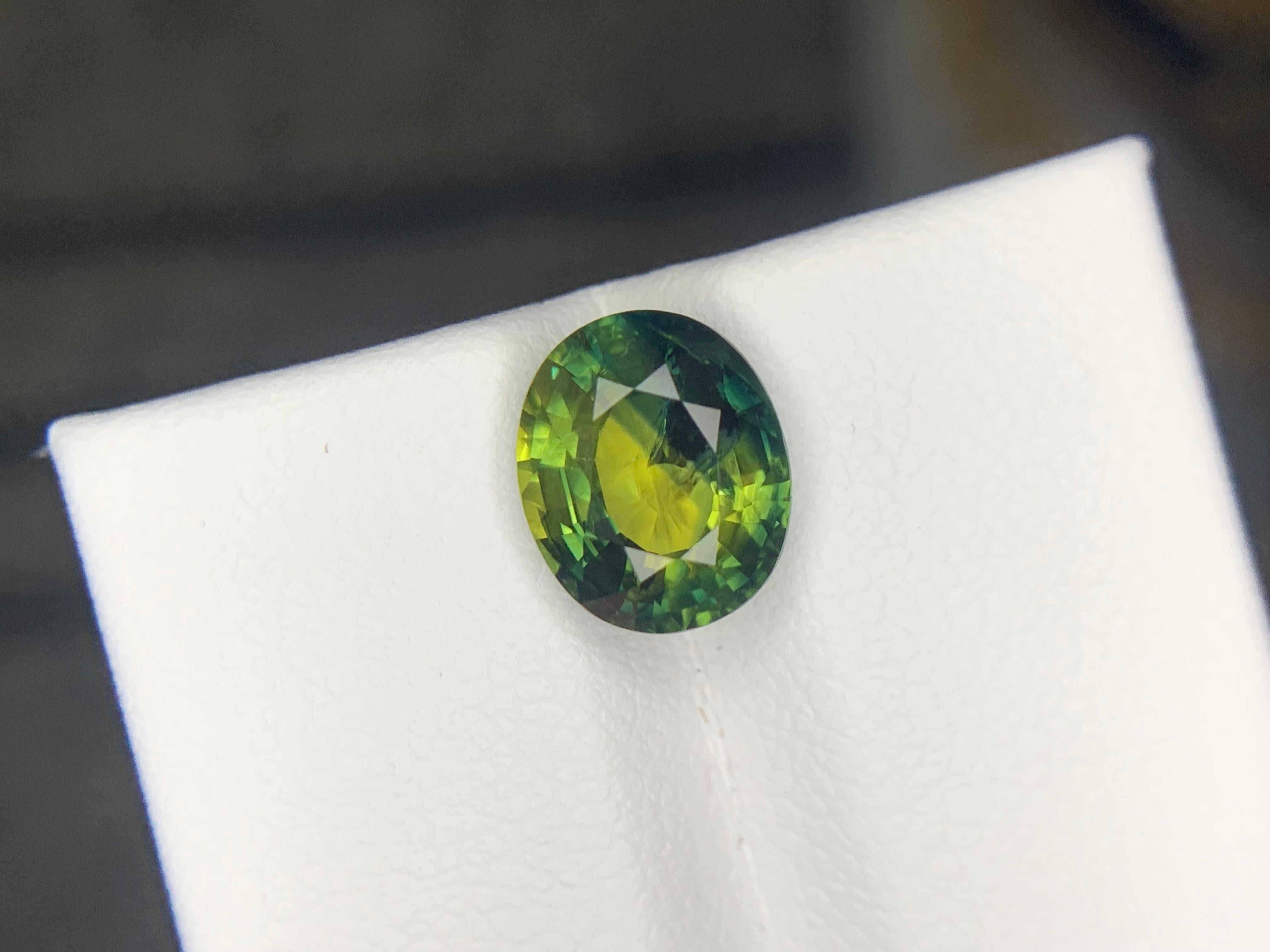 GFCO Certified 3.19 Carat Natural Loose Parti Sapphire From Madagascar Africa en vente 12