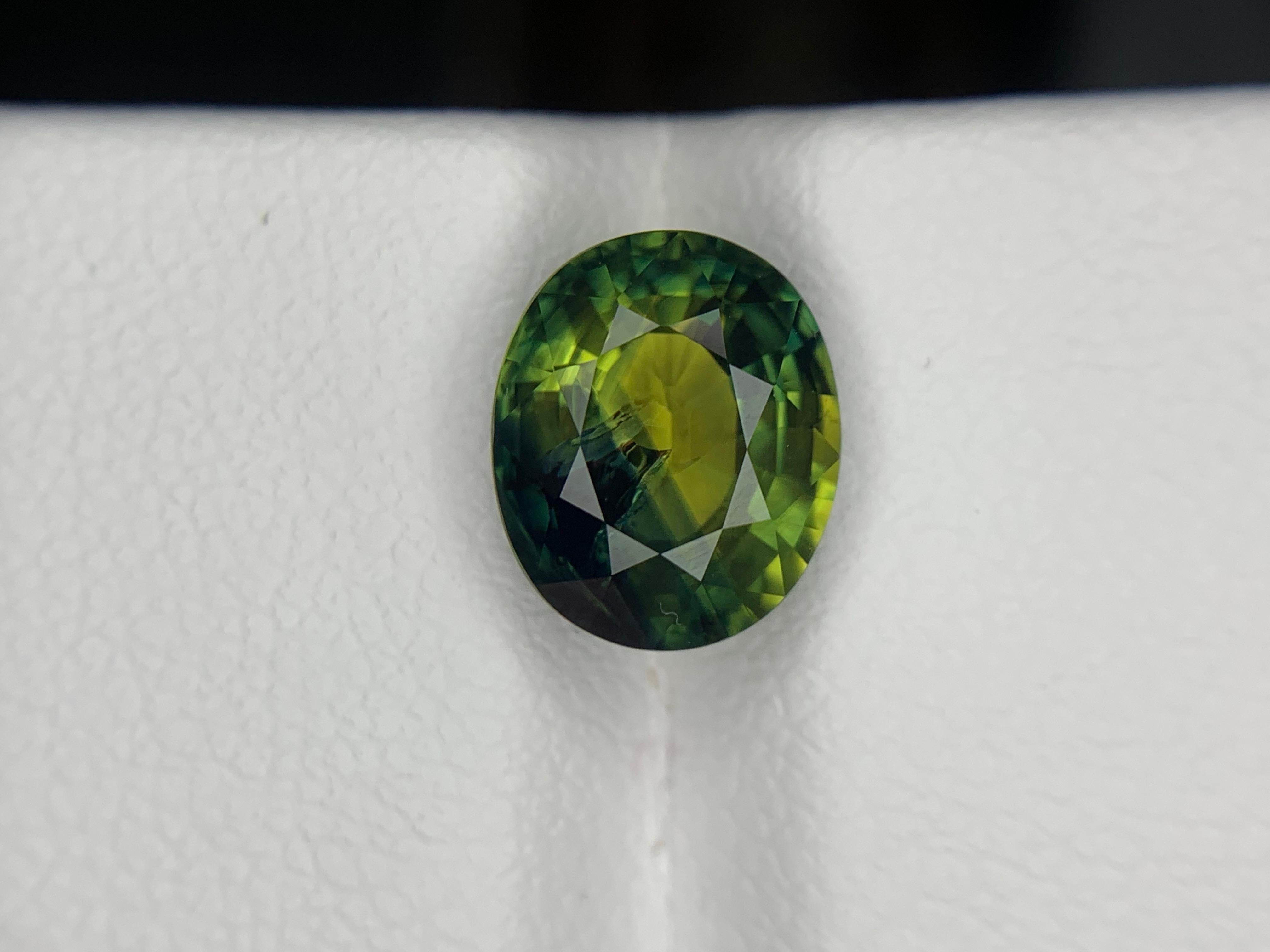 GFCO Certified 3.19 Carat Natural Loose Parti Sapphire From Madagascar Africa en vente 13