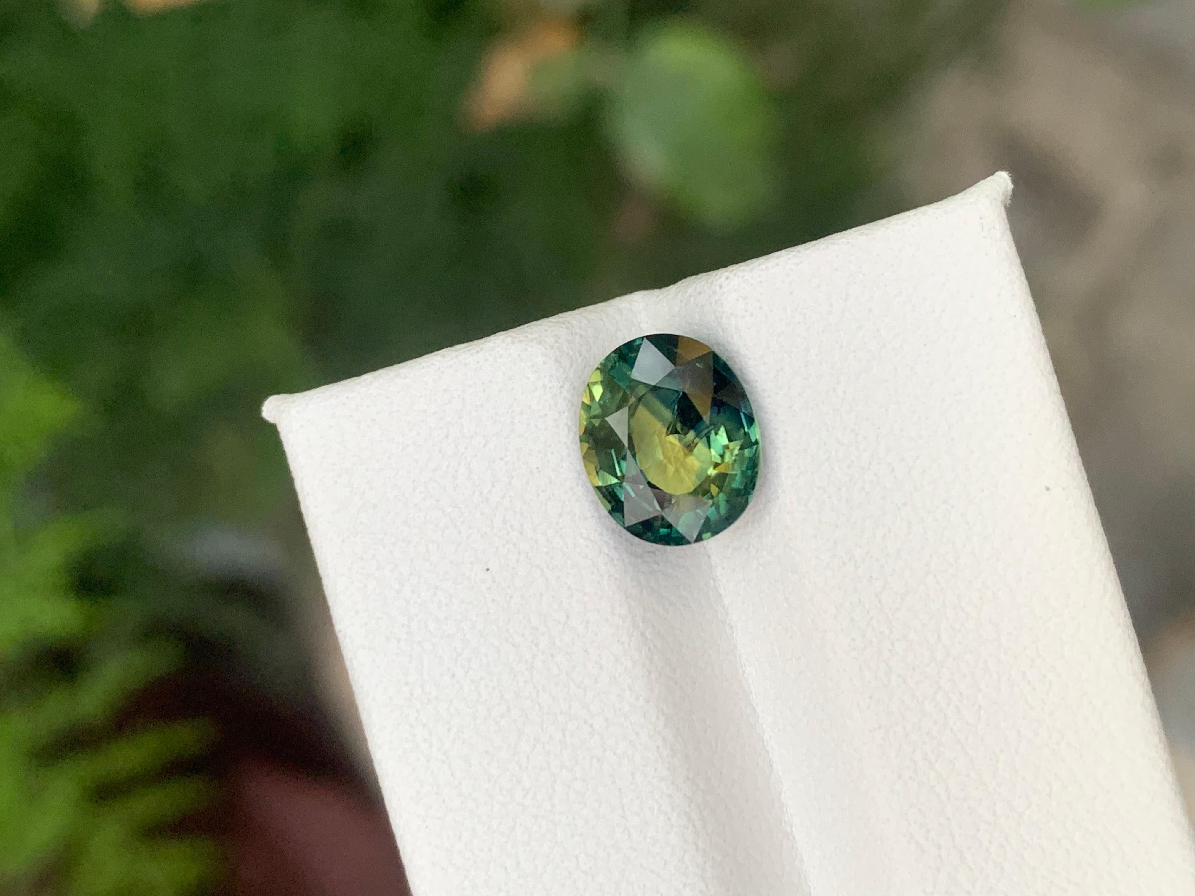 GFCO Certified 3.19 Carat Natural Loose Parti Sapphire From Madagascar Africa en vente 3