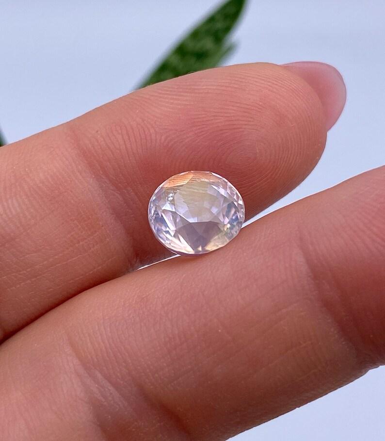 GFCO Certified 3.71ct Natural Moonstone gemstone, Oval cut, Burma For Sale 1