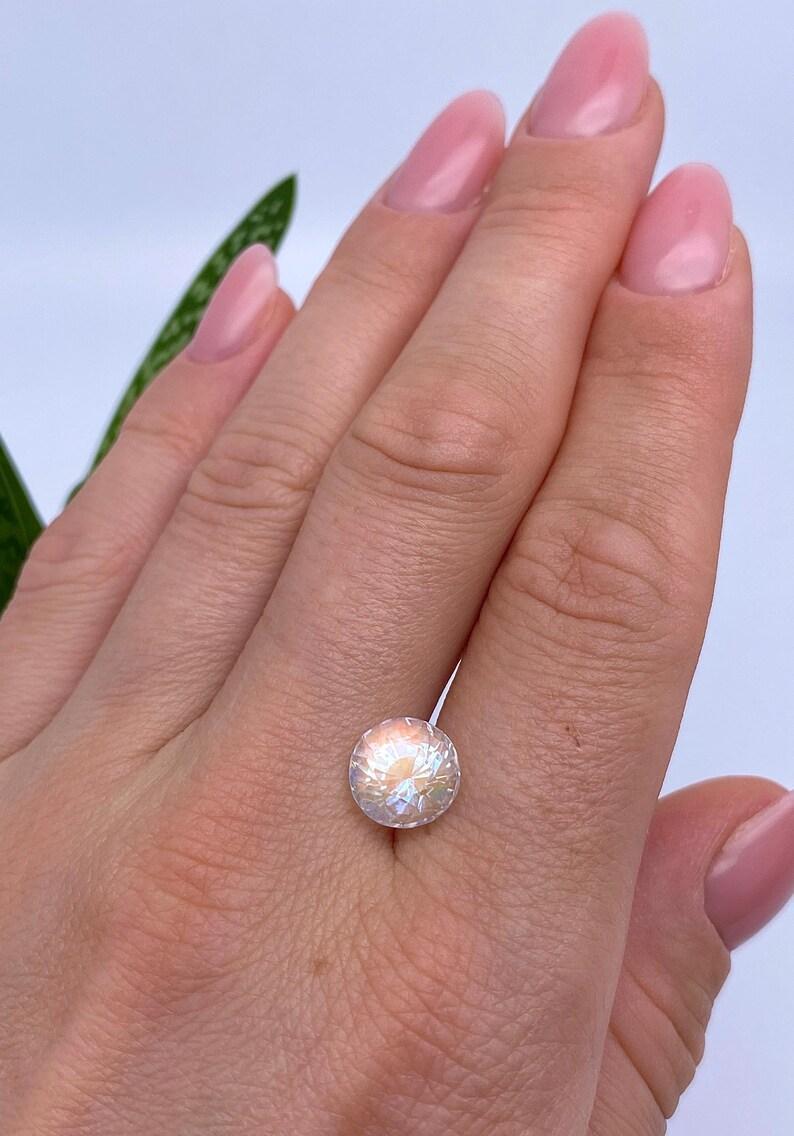 GFCO Certified 3.71ct Natural Moonstone gemstone, Oval cut, Burma For Sale 2